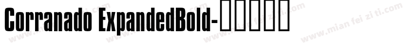 Corranado ExpandedBold字体转换